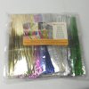 Weststone Brand - 800pcs 4" Metallic Twist Ties, red, blue, green, gold, silver, clear and pink