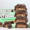FITCRUNCH Snack Size Protein Bars, Designed by Robert Irvine, 6-Layer Baked Bar, 3g of Sugar, Gluten Free & Soft Cake Core (9 Bars, Mint Chocolate Chip)