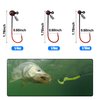 Fishing Jig Head Hooks, 10pcs Shakyhead Jigs Football Head Jig Fish Hooks with Bait Screw Lock for Bass Saltwater Freshwater (1/8oz)