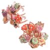 2 Mini Flower Hair Claw Clip Grip Metal Clamp Romantic Sweet Cute Women Girls Teens