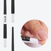 BQAN 5Pcs Nail Art Silicone Pens Nail Art Foil Pen Acrylic Handle Nail Polish Carving Pen Rubber Tip Brushes