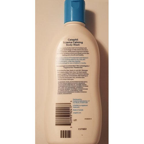 Cetaphil RestoraDerm Skin Restoring Body Wash, Ezcema Formulation 10 oz.