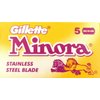 Minora Yellow Double Edge Safety Razor Blades 100 blades