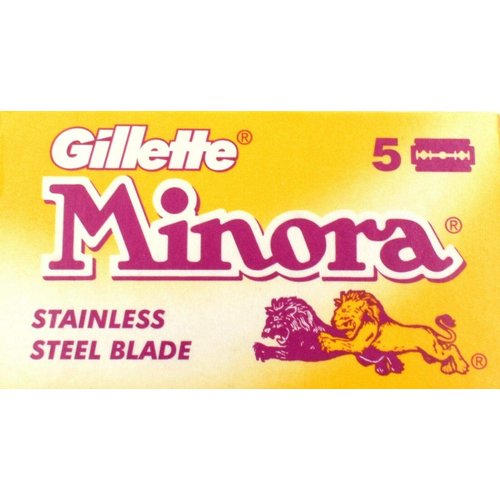 Minora Yellow Double Edge Safety Razor Blades 100 blades