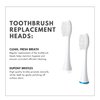 ToiletTree Products Poseidon Replacement Brush Heads for Poseidon Rechargeable Sonic Toothbrush, 4 Pack