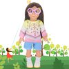 MSYO 18 Inch Doll Shoes Socks Glasses Set, 3 Pairs of Doll Shoes + 3 Pairs of Doll Socks + 2 Pcs Doll Eye Glasses, 8 Pcs Doll Accessories Fits 18 in American Dolls, Birthday Gift for Granddaughter