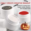 QIUFSSE Clown Makeup Kit,Red Black and White Face Painting Kit Professional,Clown Face Paint Halloween Makeup Kit with Brushes,Oil Based Body Paint for Adults,Joker Vampire Zombie Makeup