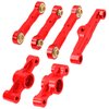ShareGoo Aluminum Alloy Ball Bearing Steering Assembly Set w/Steering Tie Rod Compatible with Tamiya TT-02 TT02 1/10 RC Car (Red)