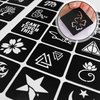 16 Sheets Henna Tattoo Stencils Reusable for Women Girls and Kids, 350+ PCS Tattoo Templates, Airbrush Tattoo Stencil