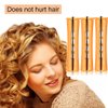 CLIONE 60pcs Perm Rods Set for Natural Hair Plastic Cold Wave Rod Non-Slip Hair Rollers 0.87 Inch Orange Perm Rods for Long Short Hair Curling Rods Hair Perms for Women Hair Curlers DIY Tools