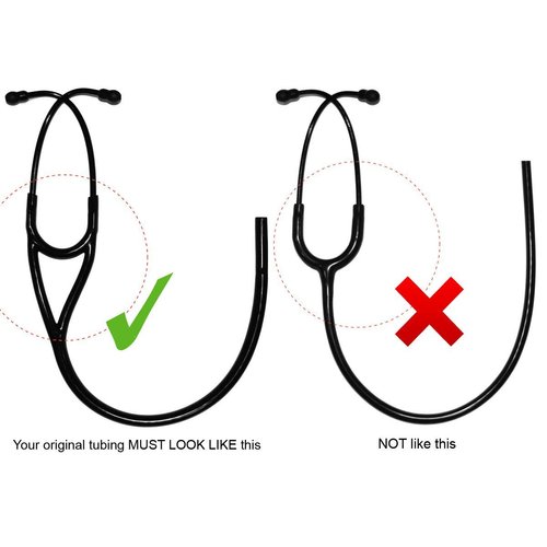 Replacement Tube by Reliance Medical fits Littmann® Cardiology IV® Stethoscope - Cardiology 4® (Black)