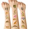 73 Pcs Cheetah Temporary Tattoos for Kids Girls Boys, Jungle animals Birthday Party Supplies for Party Favors Cosplay Party Decorations School Prizes Carnival Christmas