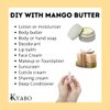 Kyabo Organic 100% Pure Mango Butter, Raw, Organic, & Unrefined, Chemical-Free, Natural Skin Moisturizer, Great for DIY Body Butters, Soaps, & Lotions (1 lb)