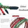 BELSITA Christmas Headbands Glitter Hair Hoop Green Sequins Hairbands Christmas Party Hair Accessories Winter Holiday Headdress Hair Hoop for Festive Birthday Gift Supplies 1Pcs(Green Sequins)