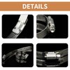 ZIPCCI Hose Clamp Assortment, 45 Pack Stainless Steel Hose Clamps Kit Worm Gear Fuel Line Pipe Clamps (1/4 in to 1-1/8 in)
