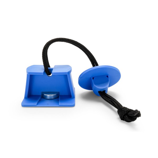 Camco 44105 RV Adjustable Fridge Door Block, Blue