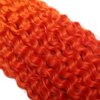 Ocean Wave Crochet Hair 22 Inch Deep Wave Braiding Hair Long Curly Crochet Braids Hair Extensions Ombre Red Orange to Orange 3 Packs