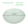 LuckyZone 8.8 Inches Unbreakable Wheat Straw Plates - Reusable Plate Set - Dishwasher & Microwave Safe - Perfect for Dinner Dishes - Healthy, BPA Free & Eco-Friendly (8.8 Inches)