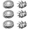 SH50/52 Replacement Heads Set of 3 Shaver Shaving-PlanetTM Blades for Philips Norelco Compatible Electric Shaver Series 5000 HQ8 HQ9