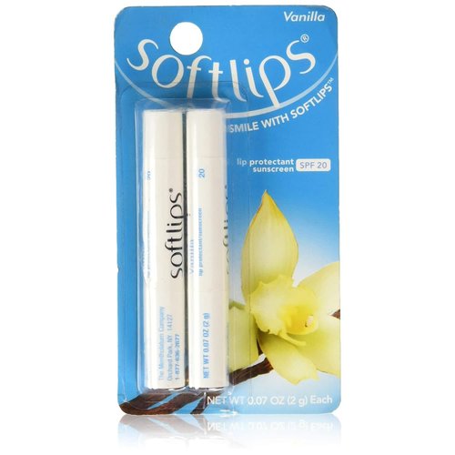 Softlips Lip Protectant SPF 20, Vanilla 2 ea (3 pack)