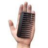 Mini Wide Tooth Comb,Small Travel Purse Hair Detangling Comb Beard Comb for Curly Wavy Hair Portable Care Comb Shower Comb Travel Combs for Men Women - Best Styling Comb for Wet,Dry,Long Hair (Black)