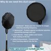 Dustproof Cover for 16 Inch Oscillating Wall Mount Fan Storage,Waterproof Dust Cover for 16" Wall Mounted Fan,16"Oscillating Pedestal Floor Fan Dust Covers,Washable,Reusable, Lightweight,Black,1 Pack