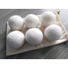 Simple Natural Products Wool Dryer Balls - Fabric Softener and Dryer Sheets for Laundry Supplies – Reusable Wrinkle and Static Guard Wool Balls – Unscented for Sensitive Skin (6 XL Pack)
