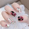 WOKOTO 16 Sheets Flowers Nail Stickers Full Nail Wraps for Women Maple Leaf Nail Polish Strips for Acrylic Nails Designs with Nail File Nail Polish Decals Self Adhesive Full Nail Stickers for Girls