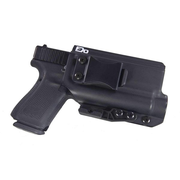 FDO Industries -Formerly Fierce Defender- IWB Kydex Holster Compatible with Glock 17 22 31 w/Olight PL2 Valkyrie The Paladin Series -Made in USA- (Black)