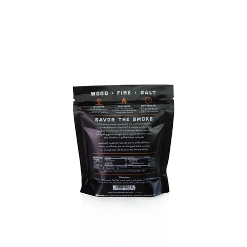REDMOND Real Salt Hickory Smoked Salt, 14 oz pouch
