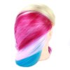 Mannequin Head Manikin Hair Hairdresser Training Head Cosmetology Doll Head (Table Clamp Stand Included) (29" Synthetic Hair, Blonde Red Pink Blue)