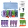 DongRun Fishing Soft Plastic Bait Set, 50 Piece/Box Paddle Tail Lure, Fork Tail Soft Bait, Jig Head Hook, Freshwater Saltwater，Fishing Lover's Gift，Made from eco-Friendly Materials
