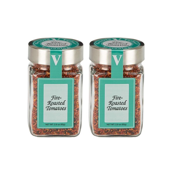 Fire Roasted Tomatoes- Two 2.9 oz Jars -Use in chili, soups, and salsas.
