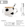 BigNoseDeer Cute Ceramic Cow Mug with 3D Cow Inside,Cow Print Coffee Mug,Cute Mugs with Lid Spoon,Cute Stuff Birthday Gifts Gifts for Women Girlfrend Kids13oz