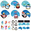 CroBlissful 30 Sets Christmas Religious Penguin Craft for Kids Winter Penguin Magnet Craft Kit Christian Jesus Loves You Craft Make Your Own Penguin Craft for Sunday School Xmas Home Activities Decor