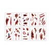 ELOOF Body Face Scar Halloween tattoos temporary Realistic Scar Tattoo Halloween makeup tattoos For Men Adults Women Kids (stickers1)