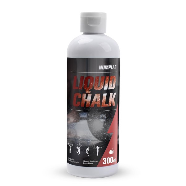 Numplar Liquid Chalk, Mess Free Gym Chalk for Weightlifting, Gymnastics, Rock Climbing. Professional Hand Grip for Lifting Chalk, Sweat-Resistant and Long Lasting for Stronger Grip - 300ml