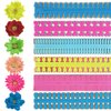 Saktopdeco Colorful Quilling Paper Flowers DIY Flowers Petal Paper Quilling Strips for Beginners Handmade Art Crafts, 13.7 Inch / 35 CM