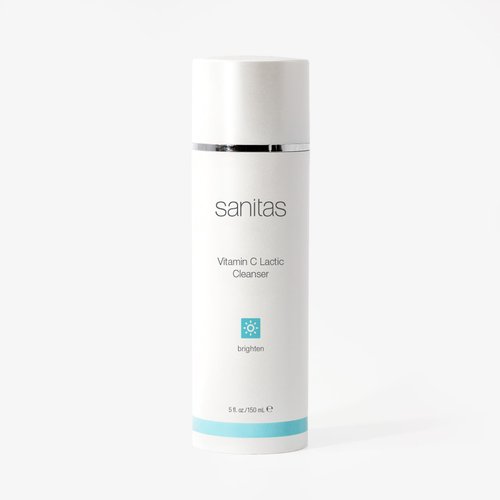 Sanitas Skincare Vitamin C Lactic Cleanser, Complexion Renewing, Active Cleanser, Lactic Acid, 5 Ounces