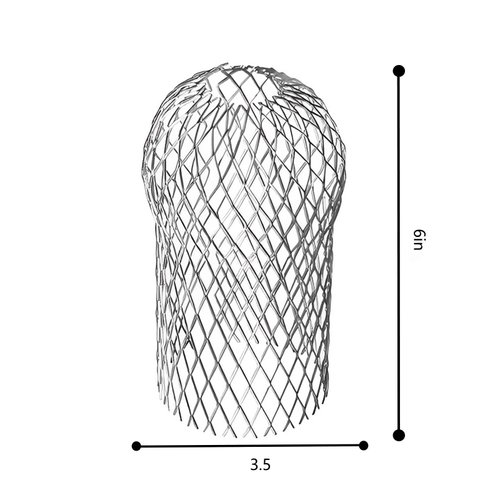 AccEncyc 4 Pcs Gutter Downspout Guards 3.5 Inch Aluminum Leaf Filter Strainer Expandable Gutter Downspout Protector for Preventing Blockage Leaves Debris