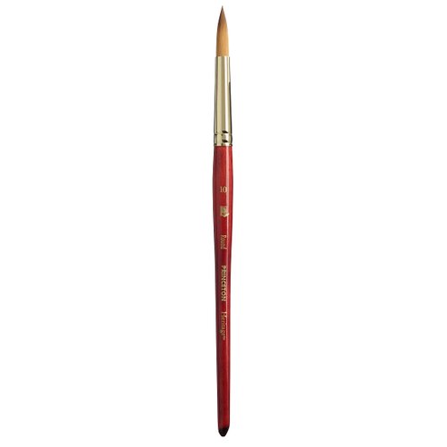 Princeton Series 4050 Synthetic Sable Watercolor Brushes 10 short handle round