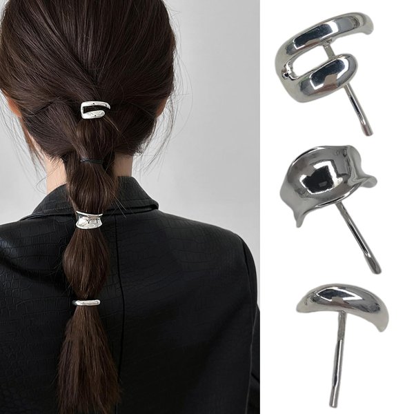 EOQPDECD 3 Pcs Metal Ponytail Buckle Claw Clips Hair Clips High Ponytail Holding Artifact Hair Clips for Women Metal Ponytail Hairpin for Thick Thin Long Hair Hair Accessories Daily Party Gift