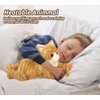 Cuckool Orange Tabby Cat Stuffed Animals, Microwavable Stuffed Animals Heating Pad for Cramps, Pain Stress Relief, Heatable Coolable Lavender Scented Plush Toys for Anxiety, Women Kids Bedtime