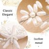 Brishow Bride Wedding Hair Pins Silver Pearl Hair Pin Starfish Hair Clips Bridal Hair Jewelry Accessories for Women and Girls (2 PCS) (Starfish hair pins)