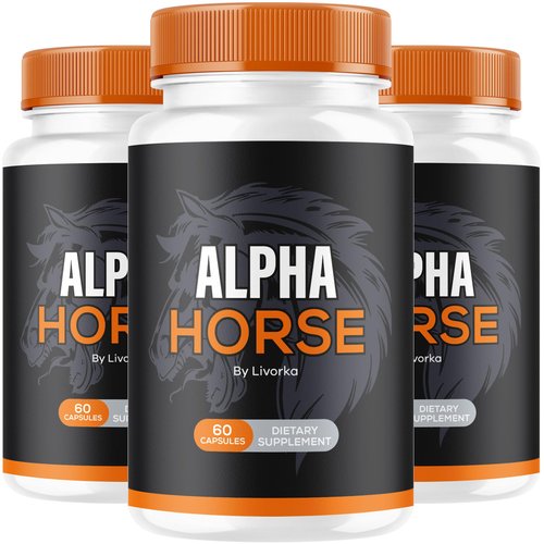 (3 Pack) Alpha Horse, Alpha Horse Pills for Men, Alpha Horse Capsules, Alpha Horse Supplement, Alpha Horse Vitamin All Natural Premium Formula, Alpha Horse Supplement Support, 180 Capsules for 3 Month