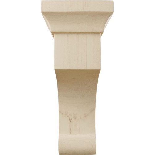 Ekena Millwork BKTW02X04X06GORW Small Gomez Wood Wood Brackets, 2 1/2"W x 4"D x 6"H , Rubberwood