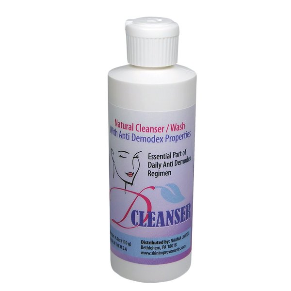 Demodex Cleansing EyeLids Lash, Face Wash With Tea Tree Oil (TTO) For Humans With Itchy Flaky Eyelid, Natural Solution for Demodex Mite - 4.0 oz