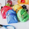 Mini Doll Zipper Backpack,Cute School Bag Model Dollhouse School Accessory for 1/6 Scale Dollhouse,Dolls Accessories Costume Ornament Photography Props,Keys Purse Dollhouse Accessories (Blue)