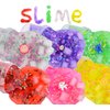 6 Pack,Fun Slime Crystal Clear Slime Kit,Super Soft and Non-Sticky, DIY Crunchy Slime Toy for Kids, Boba Slime Party Favors for Girls Boys, Stress Relief Toys