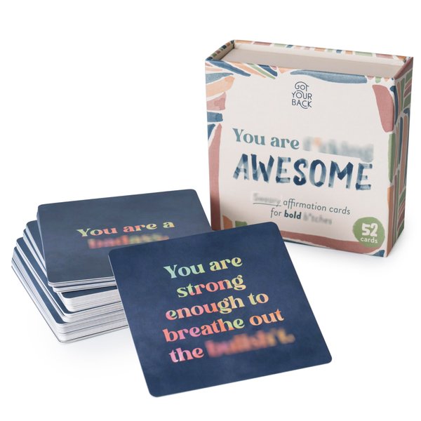 Got Your Back - 52 Positive Affirmation Cards for Women, Affirmation Cards, Affirmations for Women, Daily Motivational Cards, Mindfulness & Self Care, Unique Gifts for Women and Men.